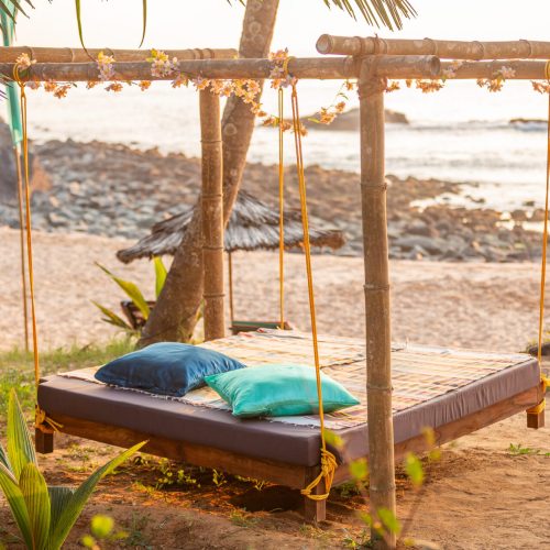 yoga-holidays-goa-beach-bed